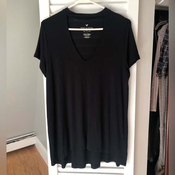 AEO Soft & Sexy Choker Tee Shirt size Medium - Picture 4 of 9